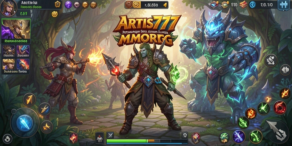 Tampilan gameplay fantastis dalam dunia MMORPG ARTIS777.