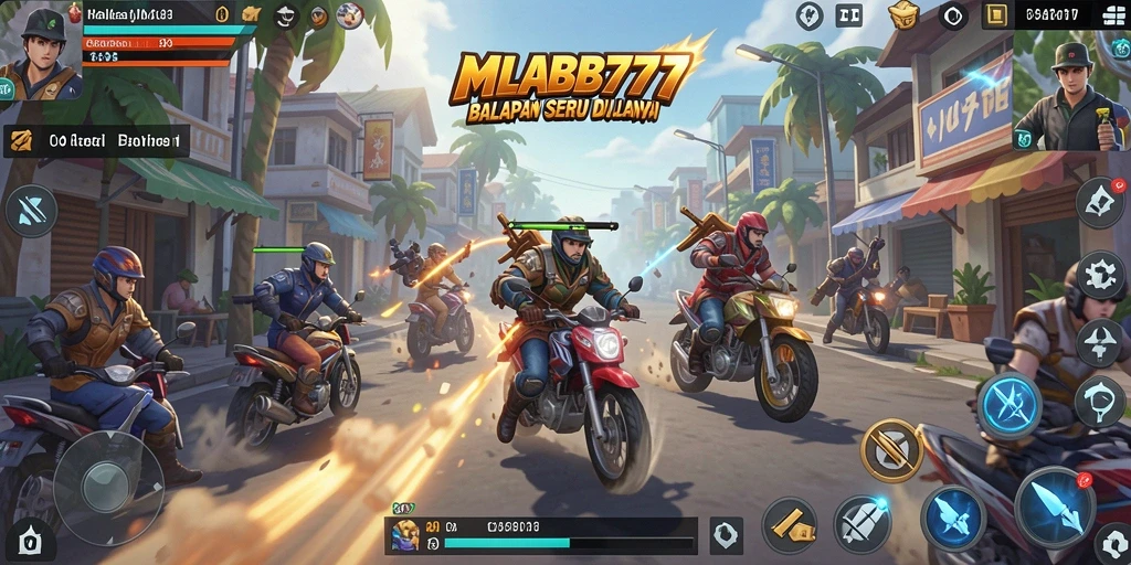 Tampilan gameplay seru MLBB777 dengan balapan penuh aksi.