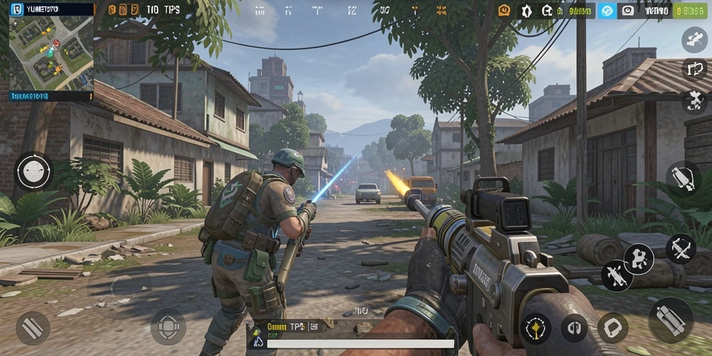 Tampilan gameplay YUMETOTO yang menegangkan dan penuh aksi.